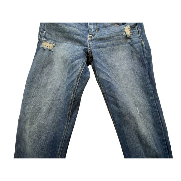 Hollister Womens Distressed Skinny Jeans W27 L33 Blue Denim - Picture 5 of 13